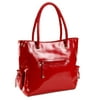 George - Faux Leather Diaper Bag, in Red