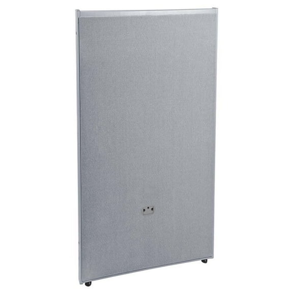 OFM RiZe 47" x 25" Full Faux Leather Panel in Gray