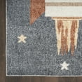thumbnail image 5 of Nourison Astra Machine Washable Graphic Sky Blue 6'7" x 9' Kids Area Rug (7x9), 5 of 9