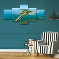 thumbnail image 3 of TISHIRON 5PCS Framed Canvas Wall Art Set,50"x24" Atlantic Ocean Seascape Canvas Art Decor, 3 of 7