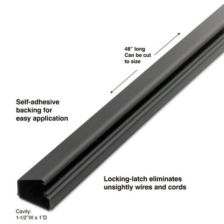 MASTER CASTER COMPANY Cord Away 1 Locking Channel, 1/Pack