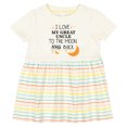 thumbnail image 3 of Inktastic I Love My Great Uncle to the Moon and Back Girls Baby Dress, 3 of 5