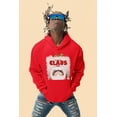 thumbnail image 2 of Old Glory Mens Christmas Santa Jaws Claus Horror Long Sleeve Hoodie, 2 of 6