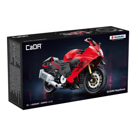CaDA Officially Licensed Suzuki Hayabusa 1:12 Motorcycle Building Blocks C62051 310PCS Collectible Model Toy Gift For Kids Adult