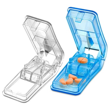 MEDca Pill Splitters and Cutters with V-Grip for All Medications - 2 Pack