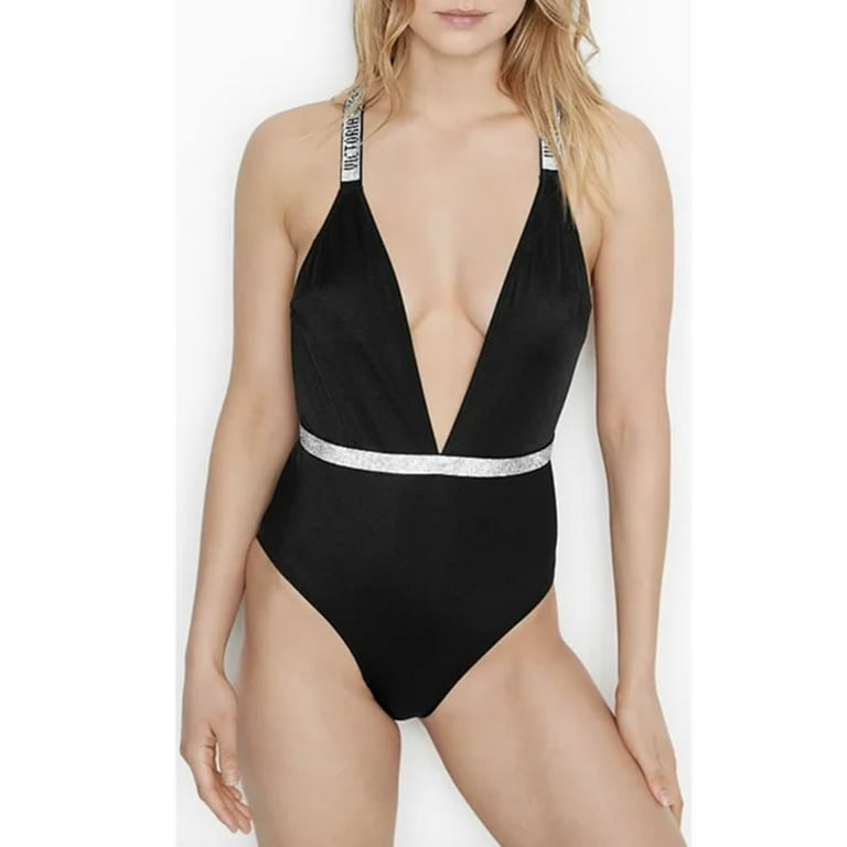 Victoria's Secret Bing Shine Strap Logo One Piece Swimsuit Victoria's Secret Bing Shine Strap Logo One Piece Swimsuit