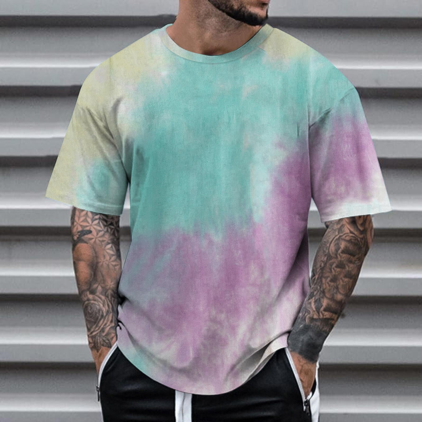mint green tie dye shirt