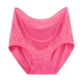 thumbnail image 2 of ylioge Womens Underwear Plus Size XL-4X Lace Splice High Waisted Soft-Modal Panties Ladies Casual Stretchy Basic Solid Full-Coverage Briefs, 2 of 3
