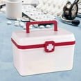 thumbnail image 6 of Stgfyxgs First Aid Kits Medical Box First Aid Case Storage Case Bins, Portable Storage Organizer Double Layer for Cosmetic Camping Car, 6 of 9
