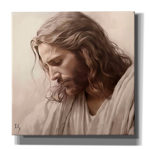 Epic Graffiti 'Jesus - Whispers Of Grace' by Ivan Guaderrama Canvas Wall Art, 26" x 26"