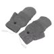 thumbnail image 3 of Guantes calefactables sin dedos Manoplas USB Guantes calefactables de doble cara para computadora portátil Manoplas grises, 3 of 10