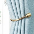 thumbnail image 6 of KALLORY Beige U-Shaped Curtain Hooks for Home Decor, Easy to Install, 2 Pairs, and Stylish Window Accessories, 6 of 6