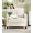 Off White, variant on Welzona 33" Teddy Fabric Accent Chair, Comfy Reading Armchair for Living Room & Bedroom, Tool-Free Assembly, Off White