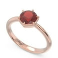 thumbnail image 2 of 2.00 Carat Round Cut Garnet Gemstone Stylish Solitaire Bridal Ring for Women Solid 14K Rose Gold Size 8 by Diamond-Capitals, 2 of 8