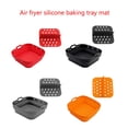 thumbnail image 2 of Air Fryers Liner Square Silicone Liner with Divider Square Silicone Air Fryers, 2 of 12