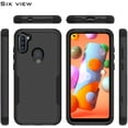 thumbnail image 5 of Xpression Cover for Motorola Moto G Play 2023 Slim Hybrid Shockproof Silicone Rubber TPU + Hard PC Heavy Duty 2in1 Body Protection Phone Case - Black, 5 of 9