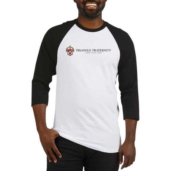 CafePress - Triangle Colored Coat Of Arms - Cotton Baseball Jersey, 3/4 Raglan Sleeve Shirt