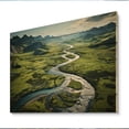 thumbnail image 2 of Designart "Rivers of Tranquility II" Lakes & Rivers Print on Natural Pine Wood, 2 of 5