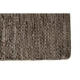 thumbnail image 5 of LuxenHome Set of 2 Handwoven Dark Brown Leather/Cotton Rug, 5 of 8