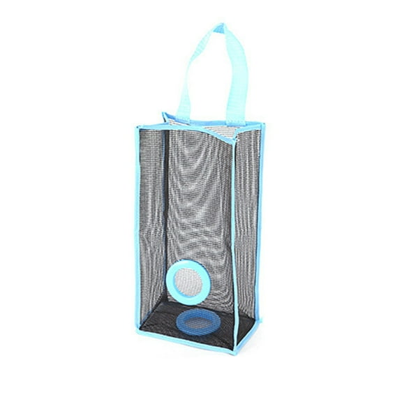 Vikakiooze 2023 Home Storage and Organization Kitchen Hanging Type Breathable Mesh Grid Garbage Bags Storage Bag