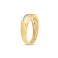 thumbnail image 3 of 10kt Yellow Gold Mens Round Diamond Wedding Band Ring 1/4 Cttw, 3 of 4