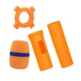 thumbnail image 3 of Almencla Handheld Mic Protection Sleeve Anti Slip (Mic Not Included) Shockproof Anti Falling for Live Stage Performance Wedding Studio , Orange, 3 of 8
