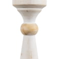 thumbnail image 5 of Northlight Wooden Pedestal Pillar Candle Holder - 12" - Brushed Antique White, 5 of 5