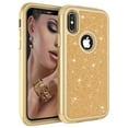thumbnail image 1 of Compatible con iPhone 13 Series Case, Slim Luxury Glitter Sparkle Bling Shiny Girly Women Thin Protective Girl Women Phone Case Cover para iPhone13 Pro - Oro amarillo oso de fresa  necesidades diarias, 1 of 4