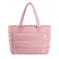 thumbnail image 1 of Bolso de hombro acolchado para mujer, bolso de mano impermeable con múltiples bolsillos, bolso para portátil, para el trabajo, el gimnasio, 1 of 8