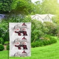 thumbnail image 2 of Wukai Christmas Snowman With Hat Print Garden Flag 12.5x18 Inch Double Sided Sun-resistant Rain-resistant, Wrinkle-resistant Colorfast(Only Flag), 2 of 7