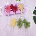 thumbnail image 3 of Queilt Silicone Ice Cream Molds Dinosaur Ice For Mould Ice Cream Mold Reusable Popsicles Making Moulds Kitchen Handmade, 3 of 4
