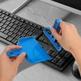thumbnail image 2 of Milisten Mini Hand Broom And Dustpan Set Cute Little Hand Mini Broom And Dustpan Set,Small Dust Pan Mini For Tabletop Keyboards Pet Cages Blue, 2 of 5