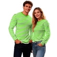 thumbnail image 6 of CONZONE Carnival Men's T-Shirts Short Sleeve T Shirts for Men Casual Crew Neck Striped Lightweight Tees Soft Cozy Athletic Tops, 6 of 7