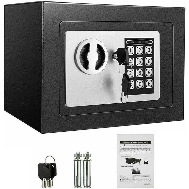 Basics Electronic Home Key lock Safe, 51 L, Black : :  DIY & Tools
