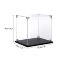 thumbnail image 2 of Uxcell 8x6x6 inch Acrylic Display Case Assemble Cube Dustproof Showcase, Clear, 2 of 7