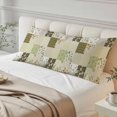 thumbnail image 4 of Spring Floral Body Pillow Covers 20"x54", Yellow Flowers Botanical Patchwork Grid Bohemia Soft Brushed Microfiber Breathable Throw Pillow Covers, Pillowcase with Zipper for Couch Sofa Bedroom, 4 of 9