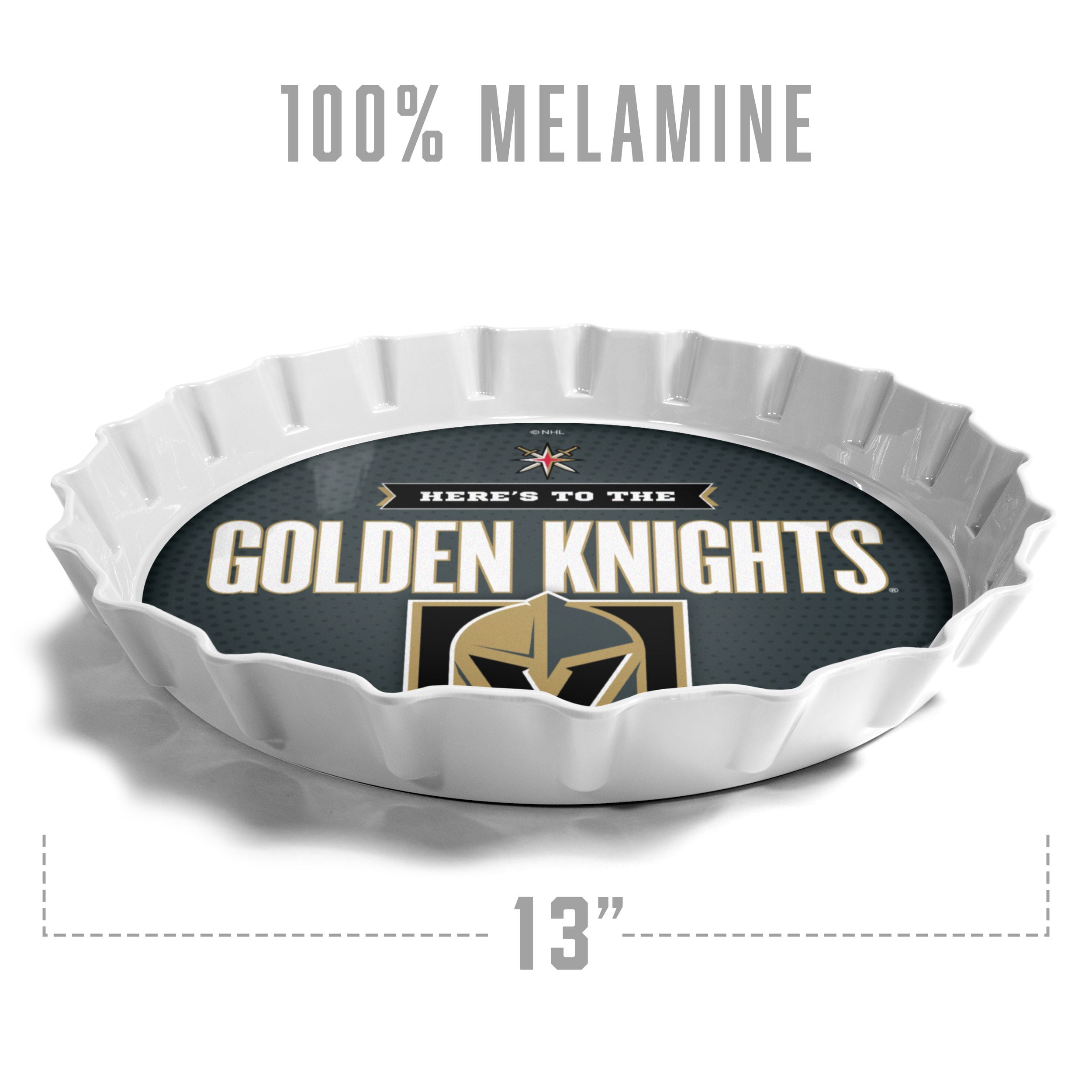 YouTheFan NHL Vegas Golden Knights Bottle Cap Serving Tray
