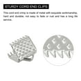 thumbnail image 4 of Uxcell Ribbon Crimp Clamp Ends, 8mm Bookmark Pinch Cord End Clasps for DIY Silver Tone 100Pack, 4 of 6