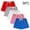 Blue-D, variant on 5 Pack Toddler Boys Shorts Candy Color Cotton Soft Casual Elastic Waist Drawstring Summer Beach Shorts Pink