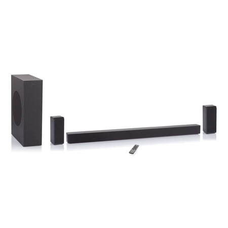 onn. 5.1 Soundbar with Surround Sound Speakers and Wireless Subwoofer, 37"