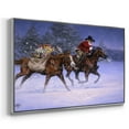 thumbnail image 4 of Christmas Rush - Framed Gallery Wrapped Holiday Canvas - 17 x 25 - Silver Frame, 4 of 9