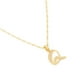 thumbnail image 1 of Dije inicial Letra Q Ametrinaa con Zirconias y cadena chapa oro 18K MPDC0004-Q, 1 of 5