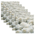 thumbnail image 6 of BZSMCE Satin Native Fab Cotton Dinner Napkin White Roses with Mountains Background Reusable, 6 of 8