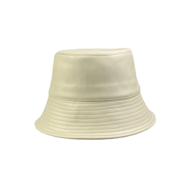Qarigey Sombrero de cuero para hombre y mujer, gorra de ocio para pesca, protección para exteriores, tocado, ropa de vestir Unisex, tocado, Protector de Sombreros Beige Qarigey AP013259-04