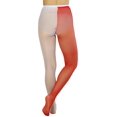 thumbnail image 4 of ToBeInStyle Women's Two Toned Jester Fishnet Tights - Red/White - One Size, 4 of 5