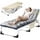 Beige Tanning Chair w/ Cushion & Pillow