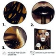 thumbnail image 3 of Designart Sensual Liquid Gold Woman VI Floating Frame Wall Art, 3 of 5