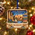 Personalized Christmas Ornament Egyptian Adventure Wooden Tree Keepsake ...