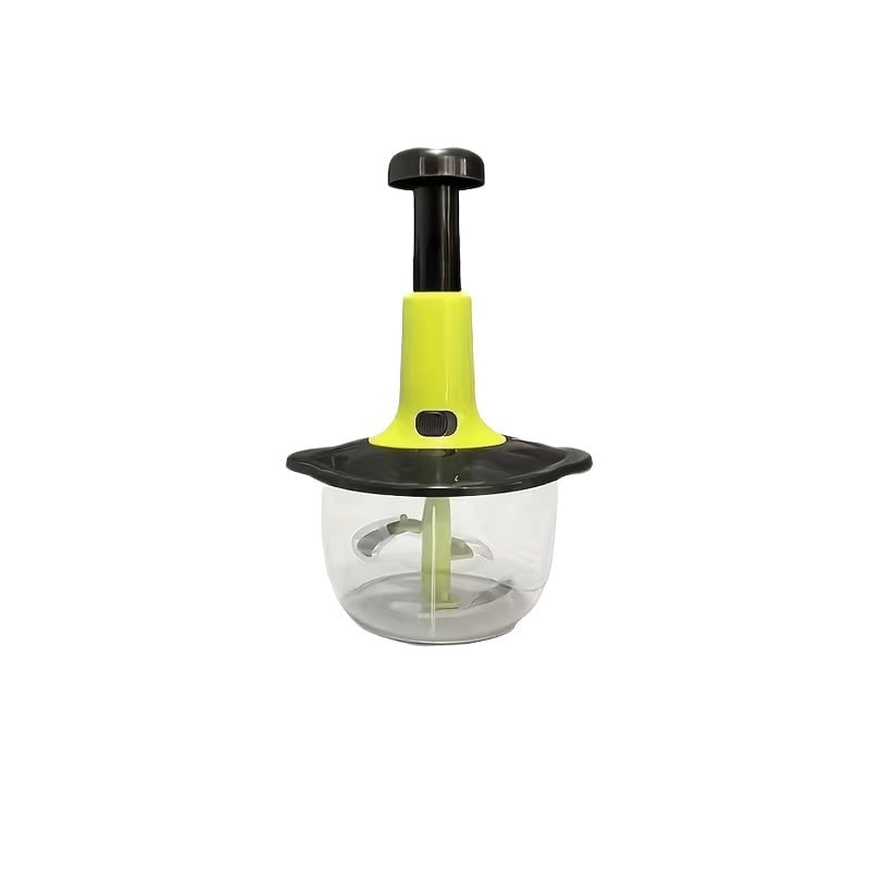1 multifunctional manual food processor, 50.72 oz capacity, stainless steel, suitable for chopping vegetables, pressing garlic, and mincing meat, easy to clean, a must-have for home kitchens