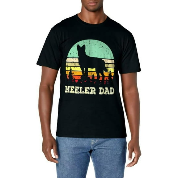 Blue Heeler Dog Dad Australian Cattle Dog Lovers Fathers Day T-Shirt